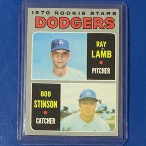 Dodgers Rookies [R. Lamb, B. Stinson] #131 1970 Topps Baseball Trading Card